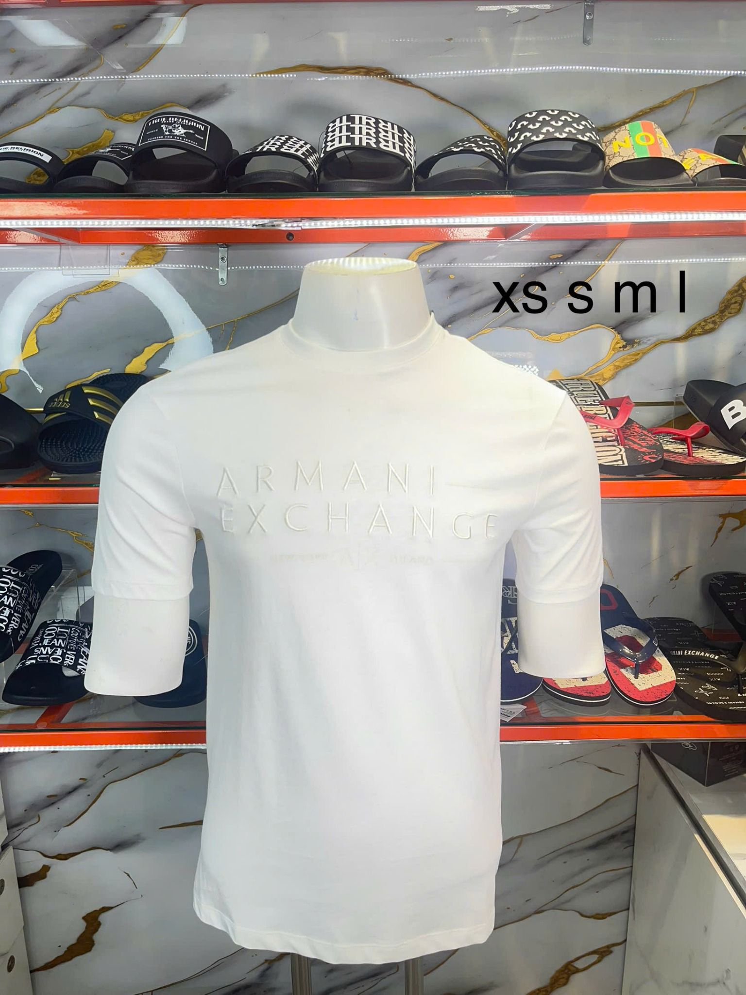 Áo Thun A/X Armani Exchange Trắng Thêu Chữ New York - New - 3DZTJC ZJBYZ - TA03