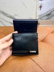 Ví Ngang Tommy Hilfiger Đen Sọc Hai Chỉ - New - 31HP220149