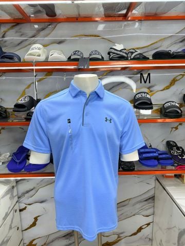 Áo Polo Under Armour Xanh Biển Kẻ Ngang - New - 1290140