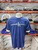 Áo Thun CK Calvin Klein Xanh Navy Chữ Xanh Nhạt - New - 40818BX 413 CEC