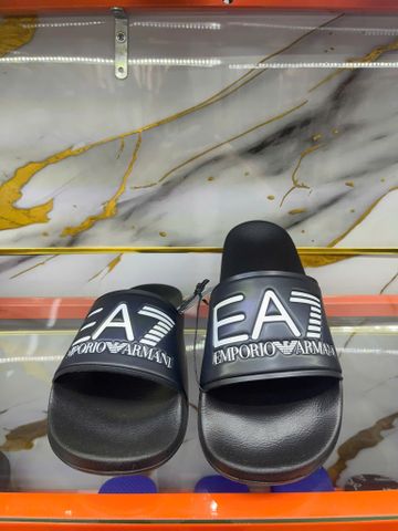 Dép EA7 Emporio Armani Đen Chữ Trắng - New - AF15118 UC001