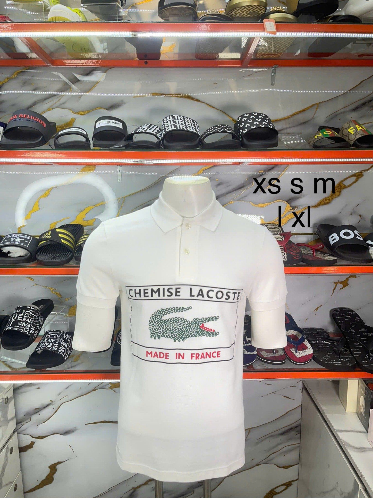Áo Polo Lacoste Trắng Cá Sấu Made In France - New - PH3354 10 001 - TD05
