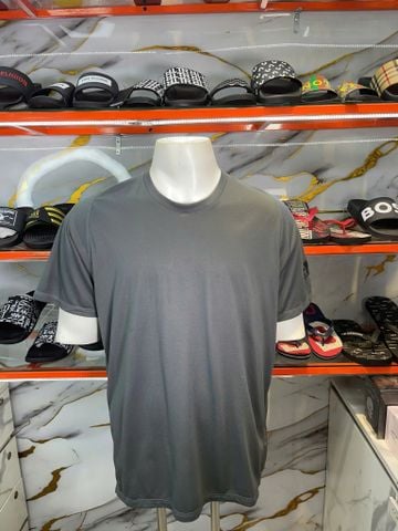 Áo Thun Adidas Xám Đen Trơn - New - DU1427