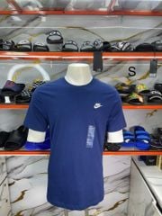 Áo Thun Nike Xanh Navy Thêu Logo Trắng - New - AR4997 410