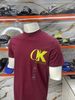 Áo Thun CK Calvin Klein Đỏ Đô Chữ Vàng Established - New - SP40612318
