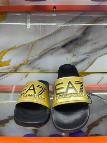 Dép EA7 Emporio Armani Vàng Chữ Đen - New - AF15118 MZ097