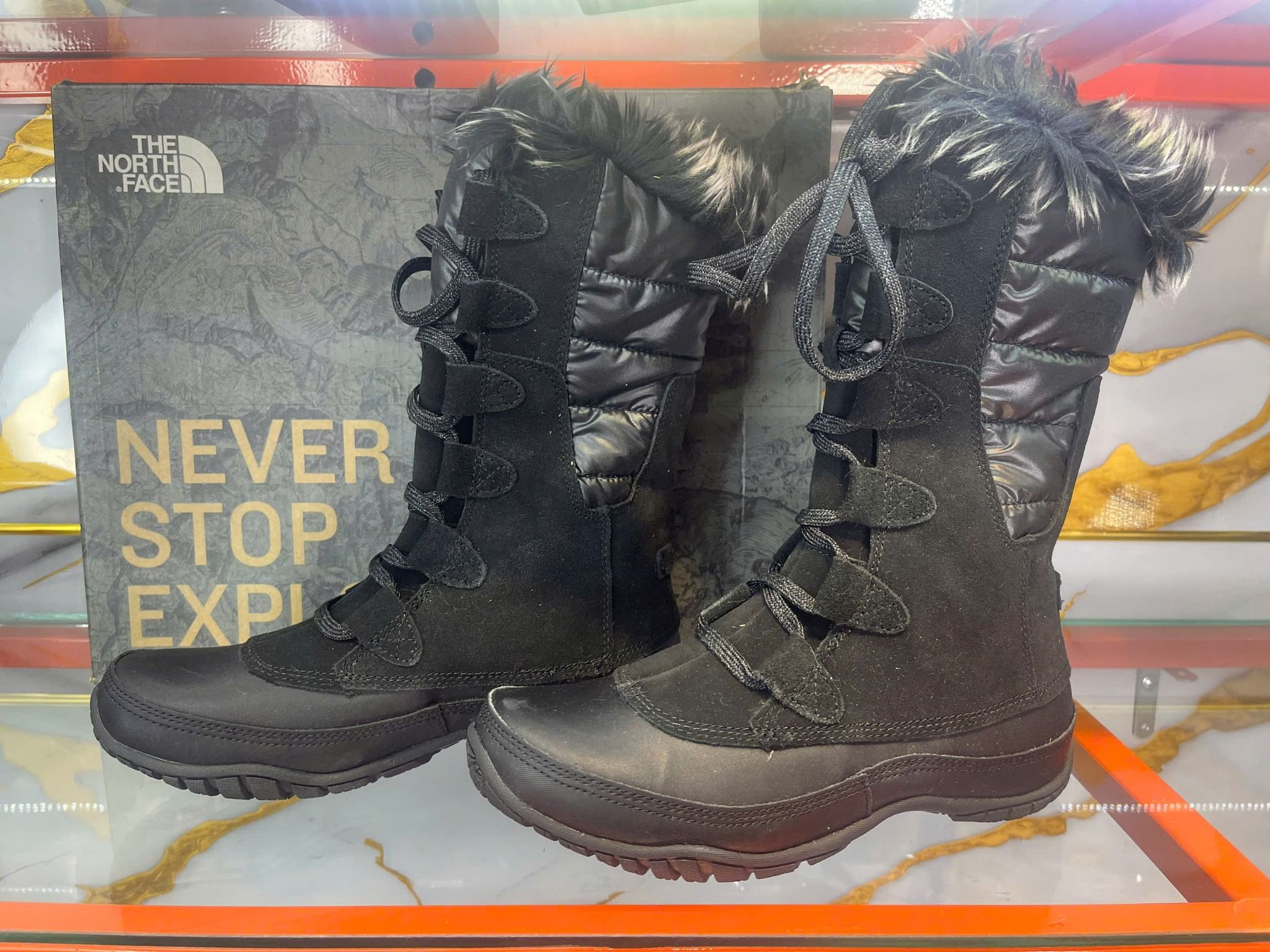 Giày Boots The North Face Đen Lông - New - NF0A234
