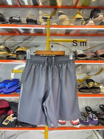 Quần Short Thun Under Armour Xám Chữ Trắng - New - 1383356 - PD02