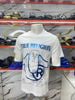 Áo Thun True Religion Trắng Chữ Xanh Ông Địa Xám - New - 700509