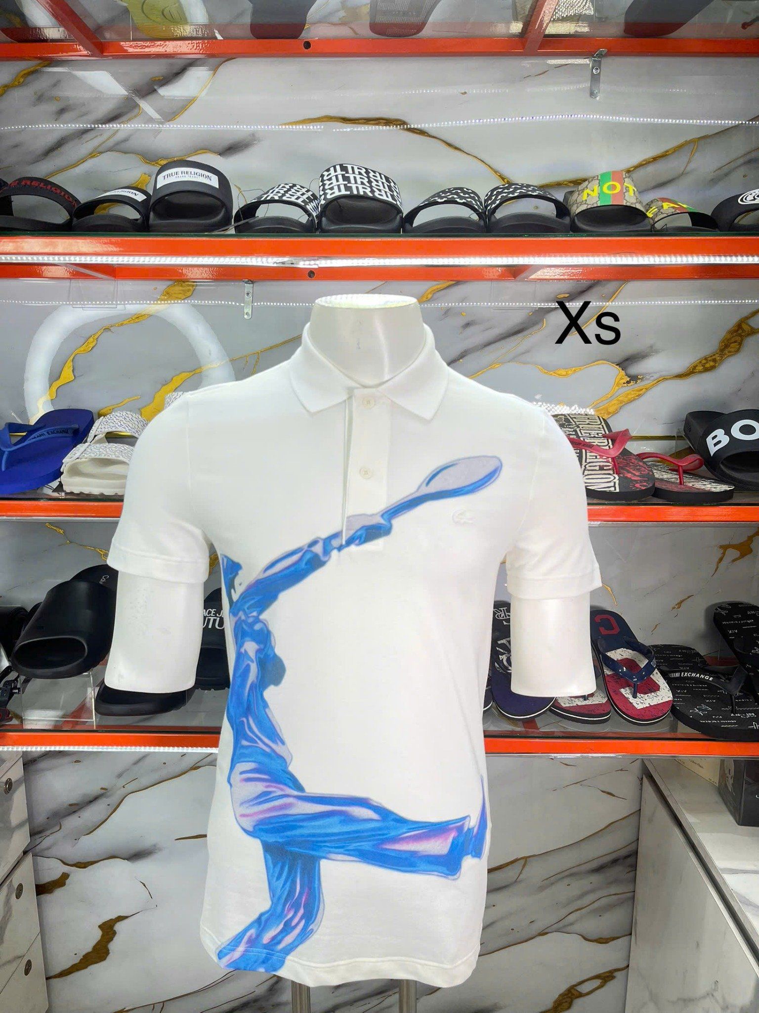 Áo Polo Lacoste Trắng Cầu Lông - New - PH3454 00 70V - TD05