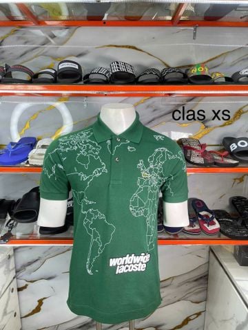 Áo Polo Lacoste Xanh Lá Đậm Bản Đồ - New - PH8046 00 132 - PC05