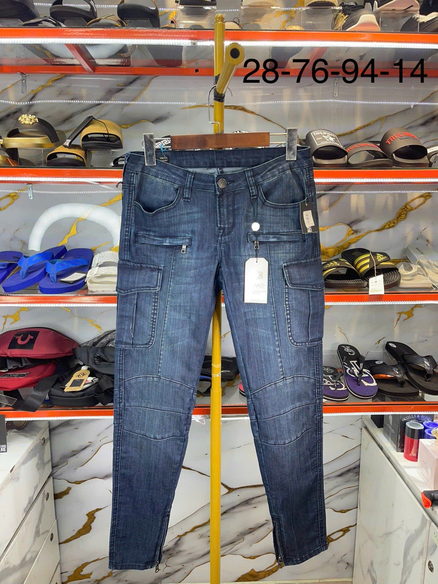 Quần Dài Jeans Buffalo David Bitton Xanh Đen Denim - New - GISBELLE