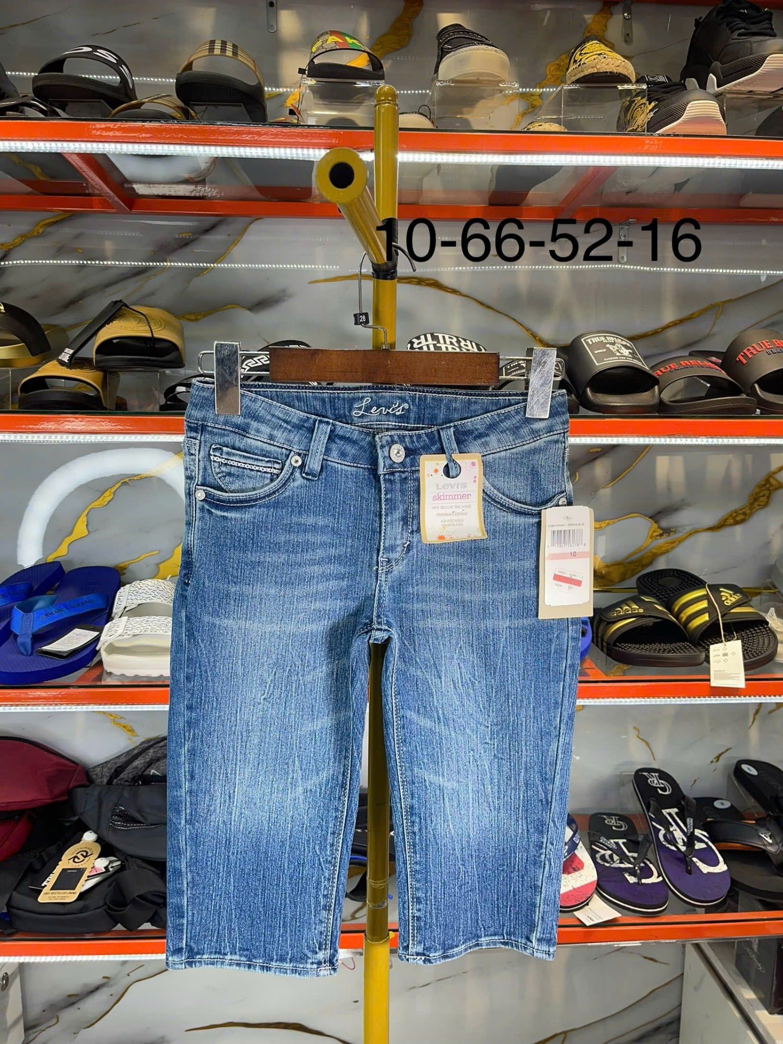 Quần Lửng Jeans Nữ Levi's Xanh Nhạt Serene - New - 412821574M1