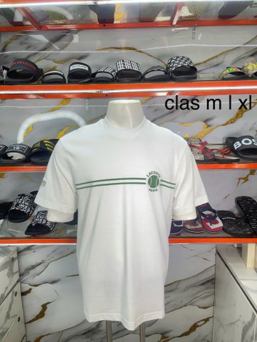 Áo Thun Lacoste Trắng Sọc Ngang Xanh Paris - New - TH9694 51 001 - PB05