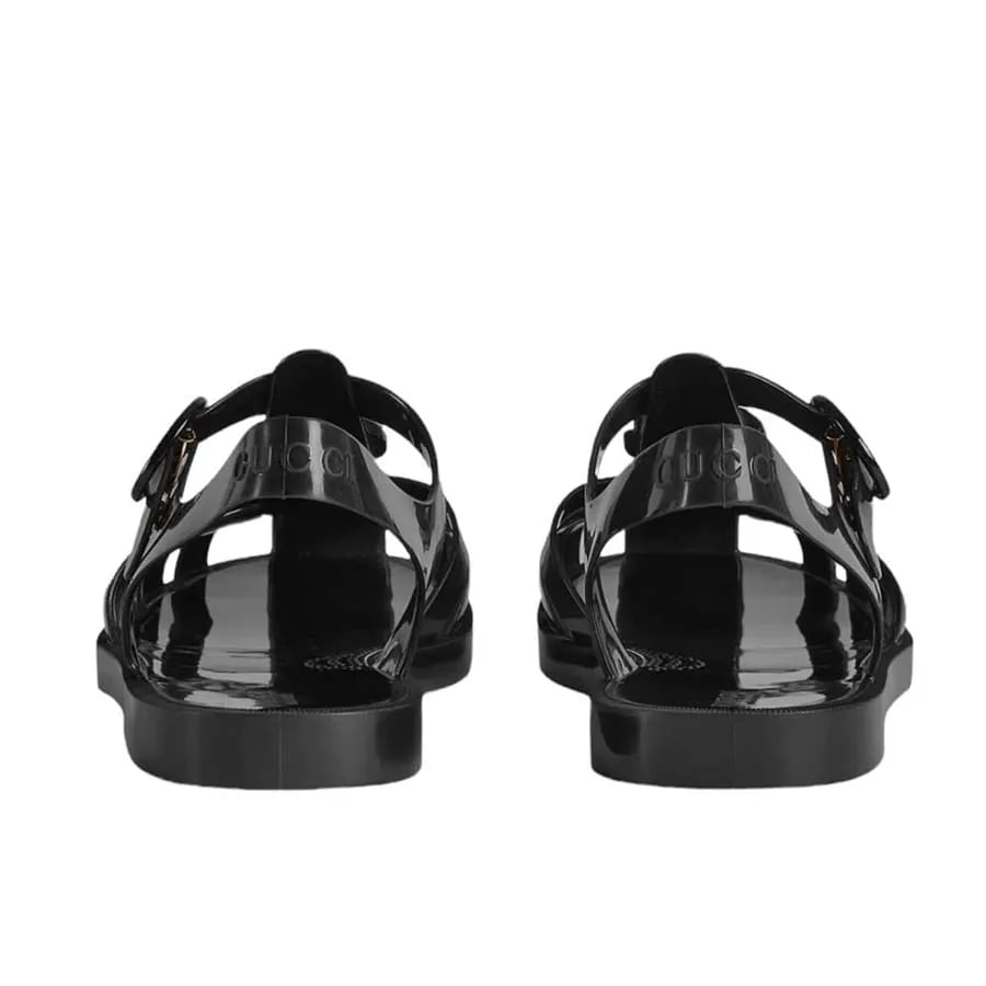 Giày Rọ Gucci Đen Họa Tiết Logo Chữ G - New - 904518300