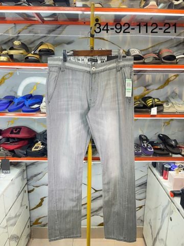 Quần Dài Jeans INC International Concepts Xám Denim Fash Slim Straight Fit - New - 23653GR540