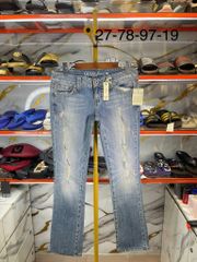 Quần Dài Jeans Nữ Guess  Xanh Los Angeles 1981 Straight Leg - New - WB0015D0IA0