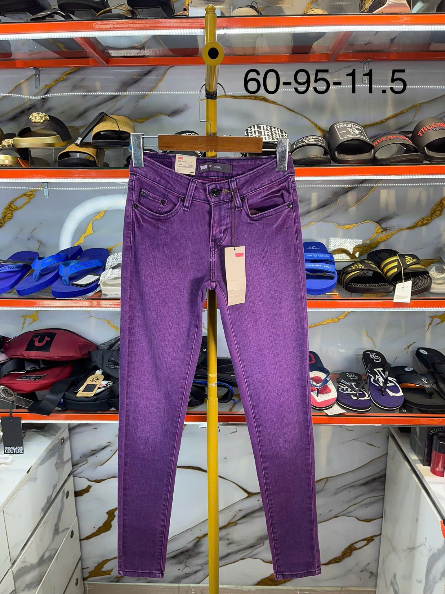 Quần Dài Legging Nữ Levi's Tím Supper Skinny - New - 119970046
