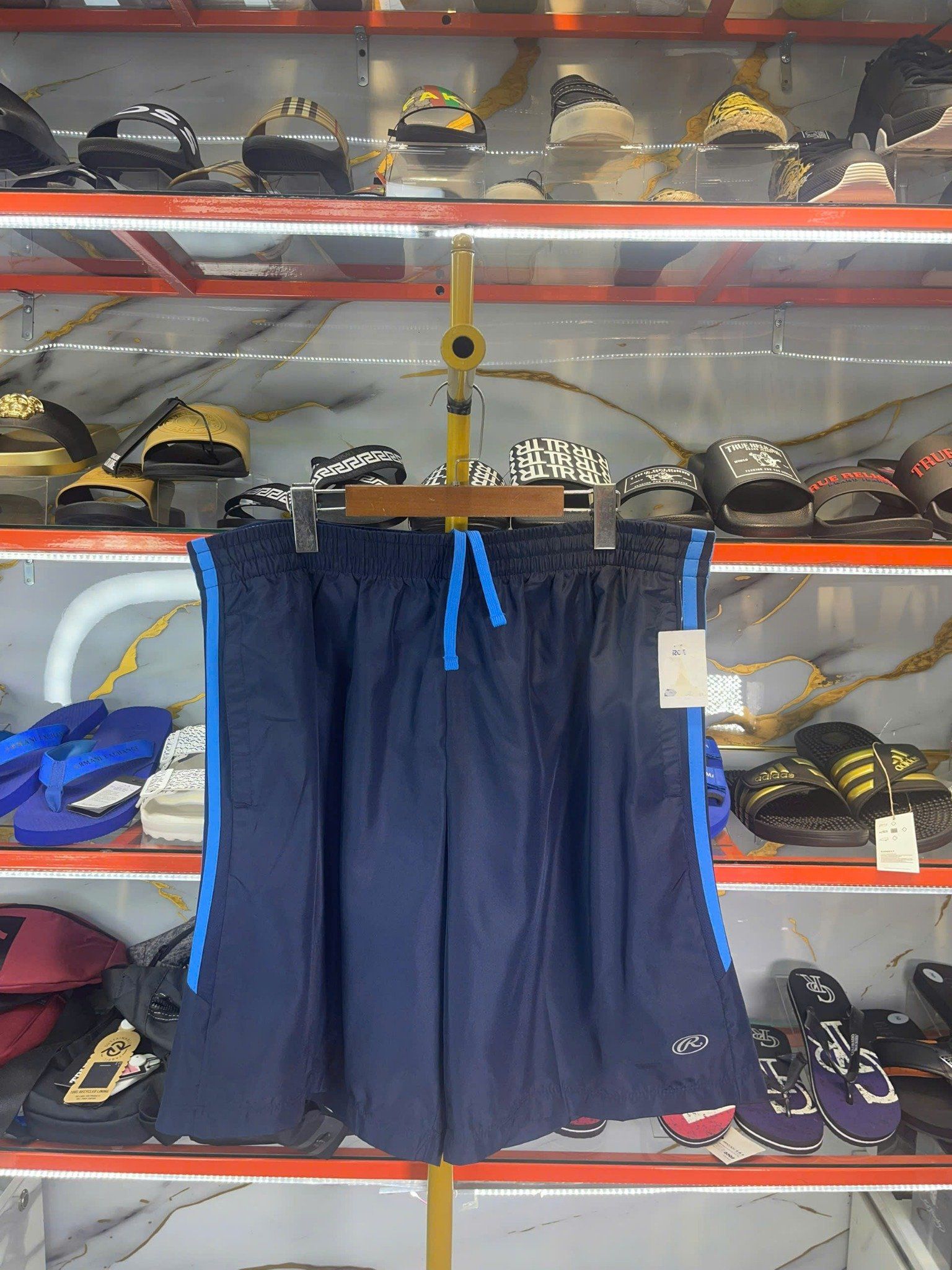 Quần Short Ross Dress For Less Xanh Navy Sọc Xanh - New - RDFL347