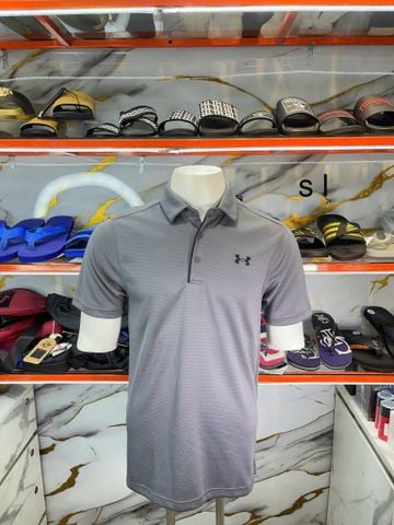 Áo Polo Under Armour Xám Kẻ Ngang - New - 1290140 - PD02