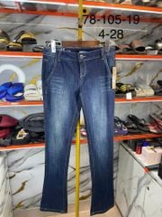 Quần Dài Jeans Nữ DKNY Xanh East Side Stretch - New - KCMUJ462