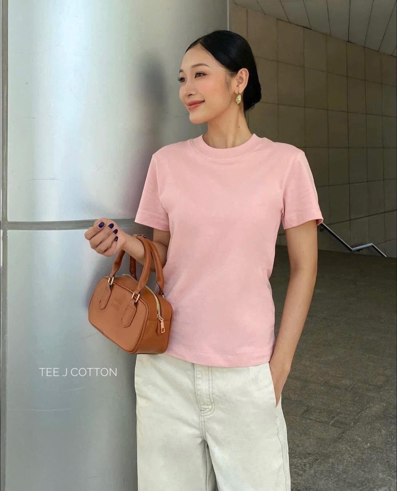  HỒNG VINTAGE - ÁO THUN NỮ 100% COTTON THOÁNG MÁT 