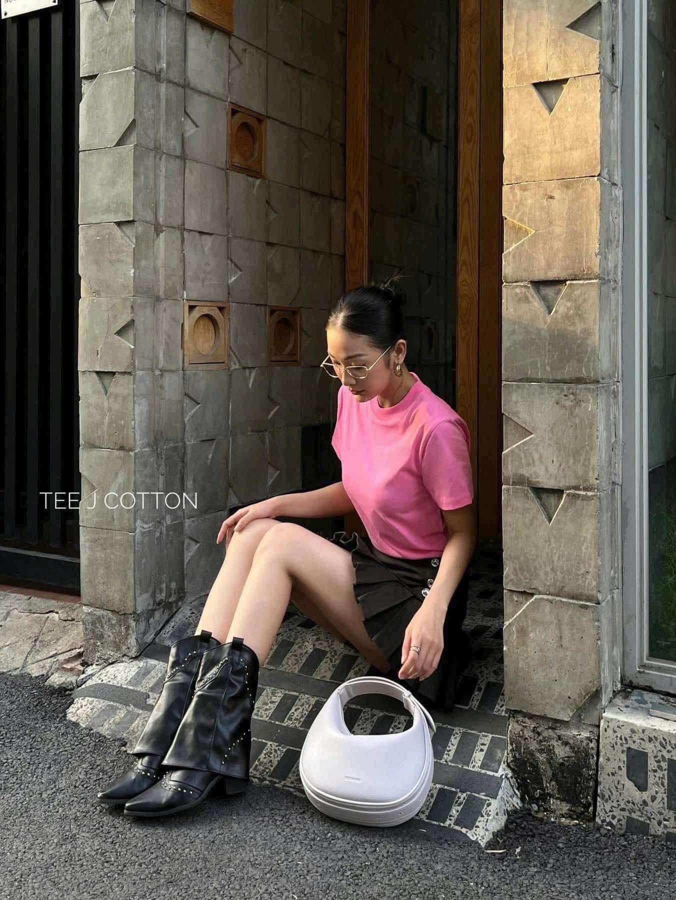  HỒNG PINK - ÁO THUN NỮ 100% COTTON THOÁNG MÁT 