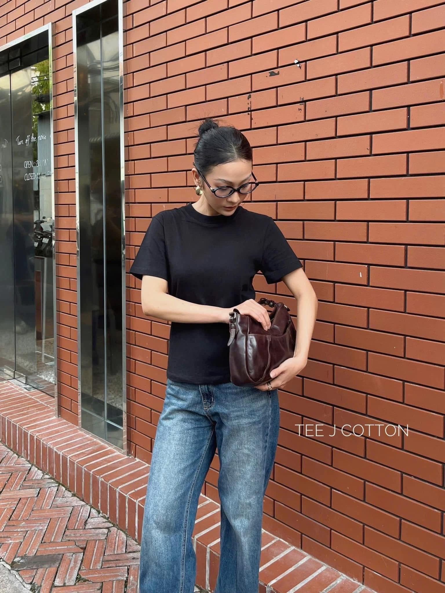  ĐEN - ÁO THUN NỮ 100% COTTON THOÁNG MÁT 