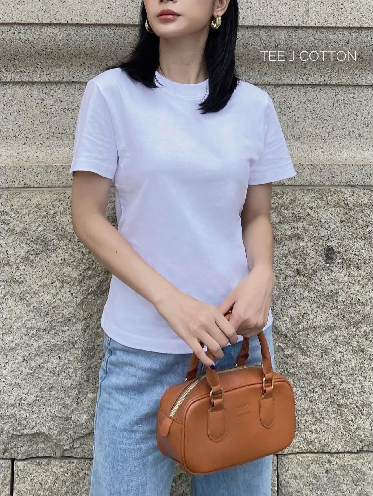  TRẮNG - ÁO THUN NỮ 100% COTTON THOÁNG MÁT 