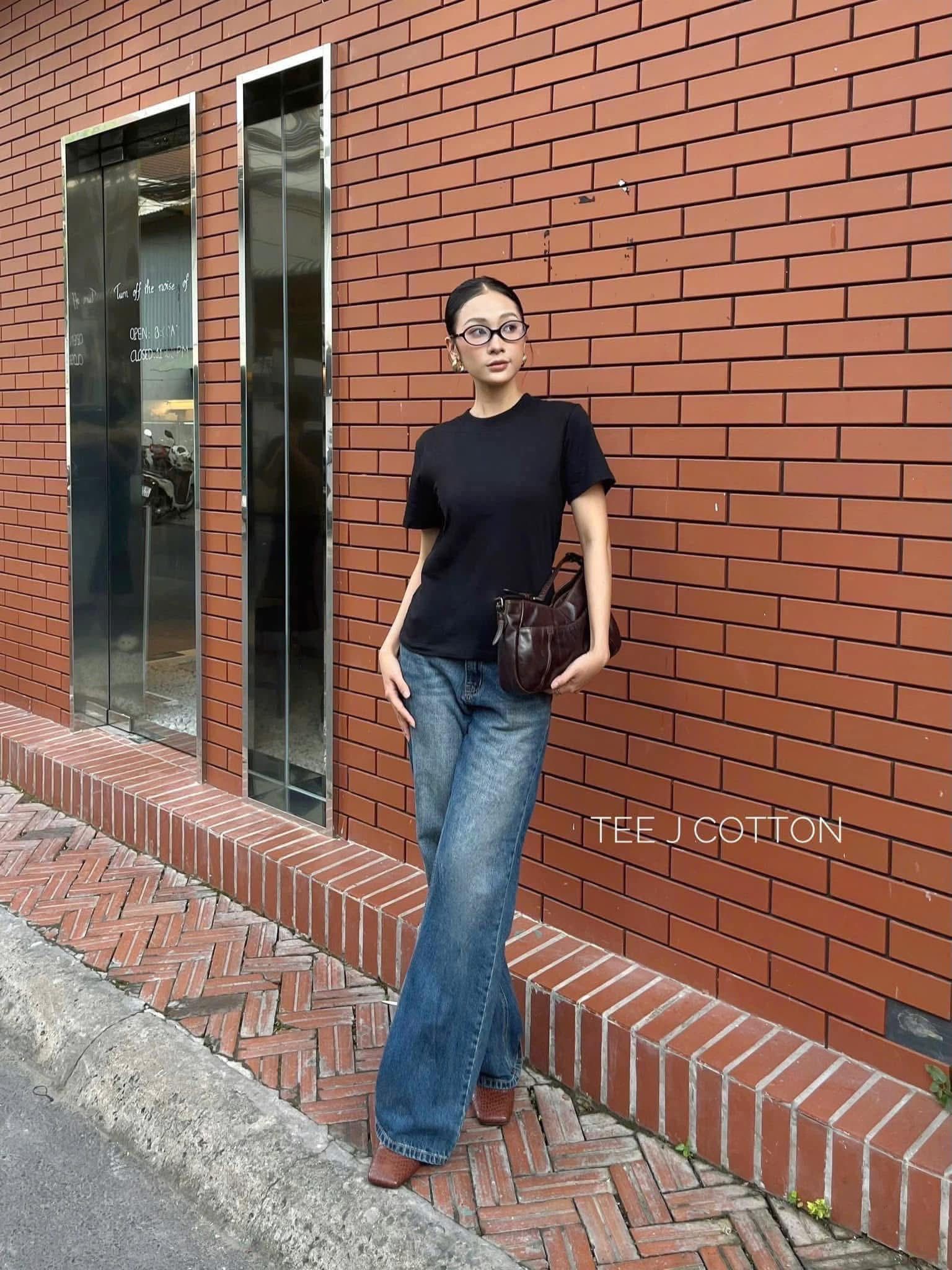  ĐEN - ÁO THUN NỮ 100% COTTON THOÁNG MÁT 