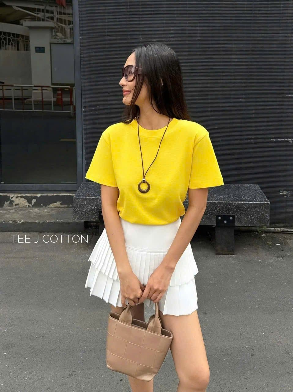  VÀNG - ÁO THUN NỮ 100% COTTON THOÁNG MÁT 