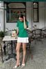 XANH LÁ- ÁO THUN NỮ 100% COTTON THOÁNG MÁT 