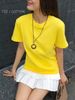  VÀNG - ÁO THUN NỮ 100% COTTON THOÁNG MÁT 