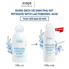 Dung Dịch Vệ Sinh Phụ Nữ Intima Ziaja Creamy Wash 200ml
