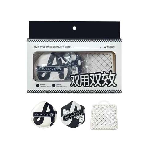 Bộ 2 Bông Mút Trang Điểm Amortals Double A Powder Puff Set