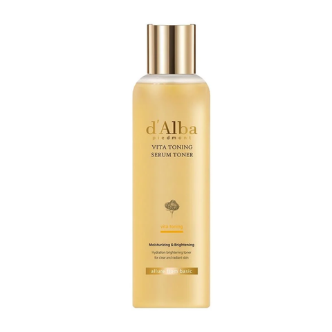Nước Hoa Hồng Dưỡng Ẩm Cải Thiện Lỗ Chân Lông d'Alba Vita Toning Serum Toner 180ml
