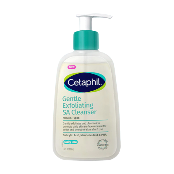 Gel Rửa Mặt Cho Da Dầu Mụn Nhạy Cảm Cetaphil Gentle Exfoliating SA Cleanser
