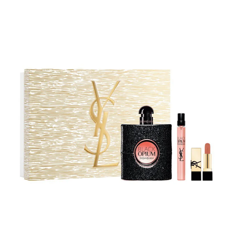 Nước Hoa Nữ Yves Saint Laurent Black Opium (EDP 90ml + EDP 10ml + Son YSL 1.3g)