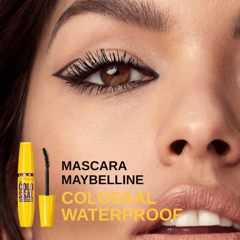 Mascara Maybelline Làm Dày Mi & Ngăn Rụng Mi Mascara Colossal Waterproof Black