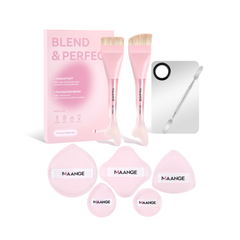 Bộ Cọ Trang Điểm Maange The Duo Perfected Makeup Puff & Foundation Brush