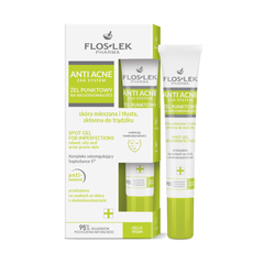 Gel Chấm Mụn Floslek Anti Acne 24h System Spot Gel For Imperfections 20ml