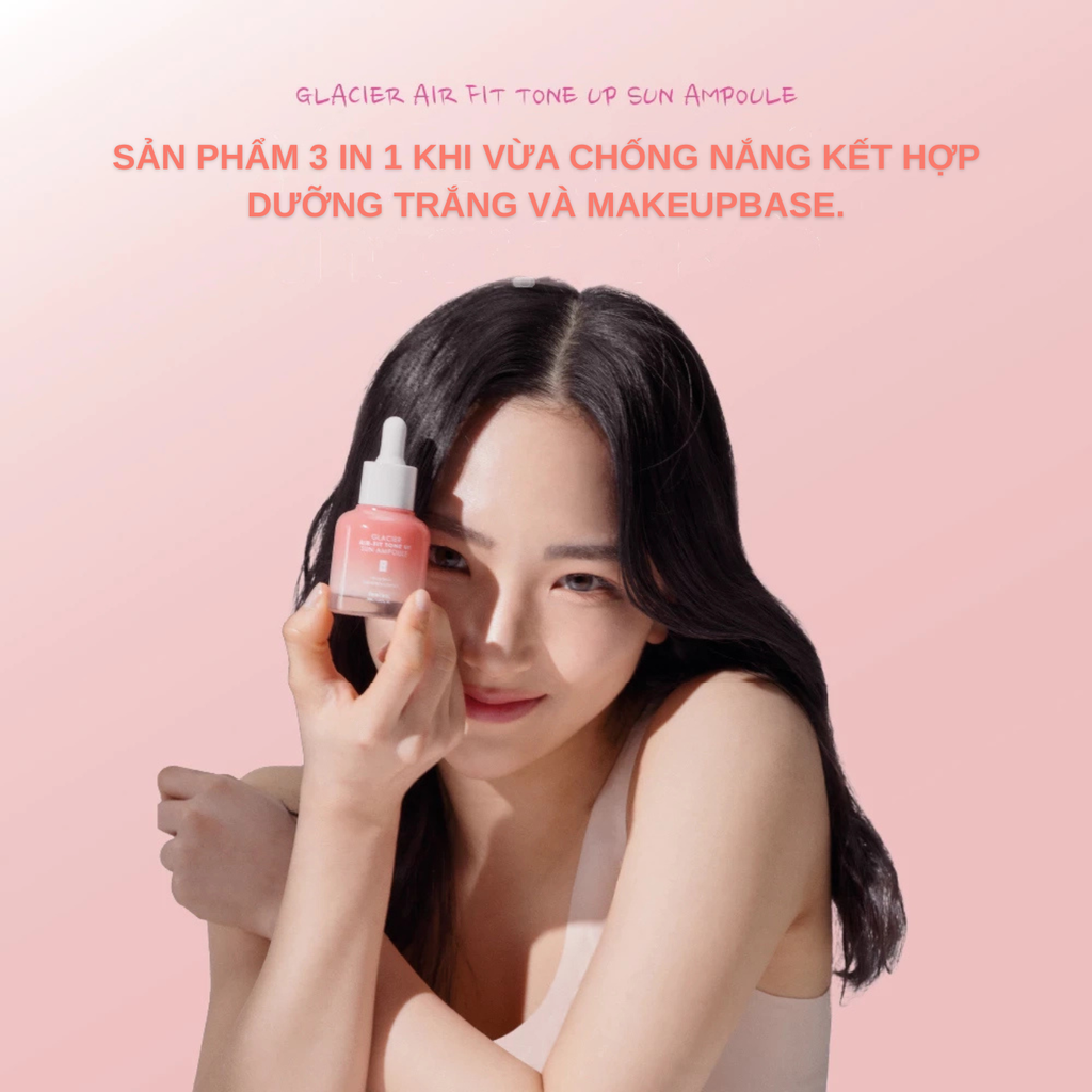 Tinh Chất Chống Nắng Nâng Tông Feelxo Glacier Air-Fit Tone Up Sun Ampoule 30ml