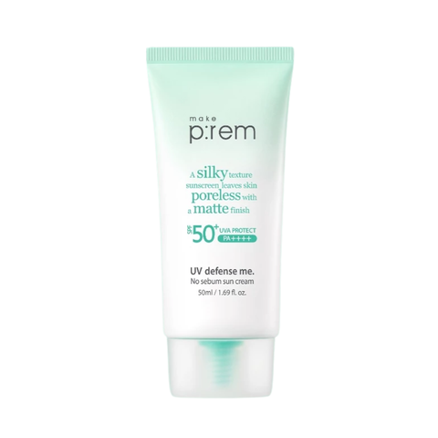 Kem Chống Nắng Nâng Tone Kiềm Dầu Make P:rem UV Defense Me No Sebum Sun Cream SPF50+ PA++++ 50ml