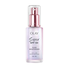 Kem Dưỡng Sáng Da Chống Nắng Olay Super Fluid Moisturiser SPF50 PA++++ 50ml