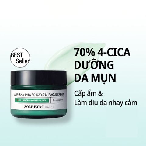 Kem Dưỡng Some By Mi AHA-BHA-PHA Giảm & Ngăn Ngừa Mụn 30 Days Miracle Cream 60g