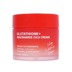Kem Dưỡng Trắng Kiểm Soát Dầu Thu Nhỏ Lỗ Chân Lông Angel’s Liquid Glutathione Plus Niacinamide Cica Cream 50ml