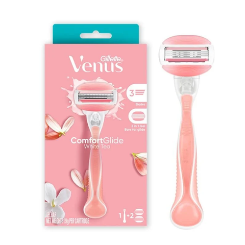 Dao Cạo Nữ Gillette Venus Comfortglide White Tea (1 Cán + 2 Lưỡi)