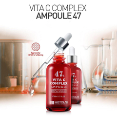 Tinh Chất Dưỡng Trắng Mờ Thâm Nám Histolab 47 Vita C Complex Ampoule Derma Science 50ml
