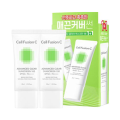 Kem Chống Nắng Cho Da Dầu Mụn Cell Fusion C Advanced Clear Sunscreen 100 SPF50+ PA+++ 35ml + 35ml
