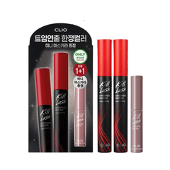 Set Chuốt Mi Clio Kill Lash Superproof Mascara Long Curling 7g + Long Curling Deep Pink Mascara 3.5g